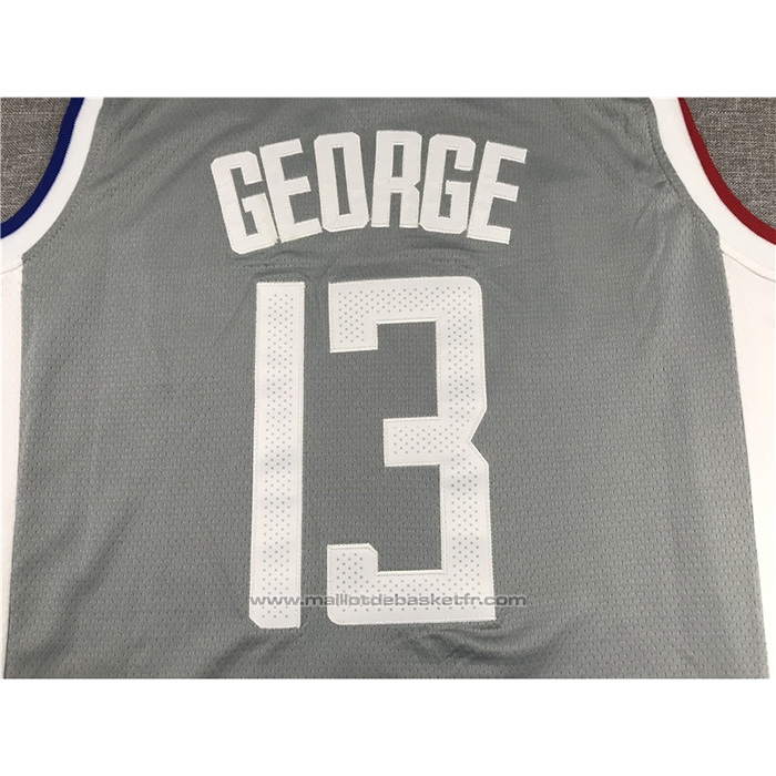 Maillot Los Angeles Clippers Paul George #13 Earned 2020-21 Gris